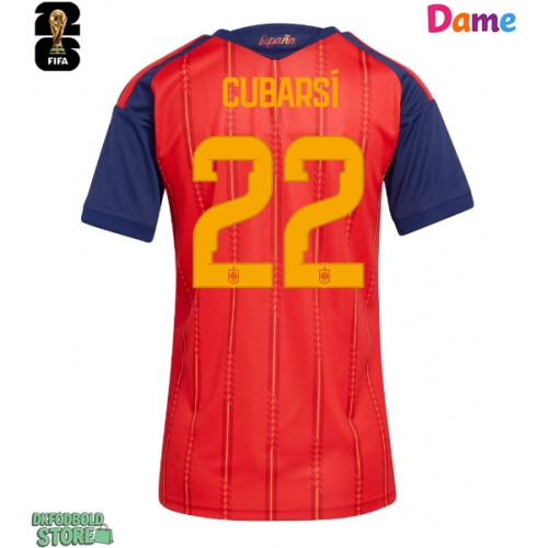 Spanien Pau Cubarsi #22 Replika Hjemmebanetrøje Dame VM 2026 Kortærmet